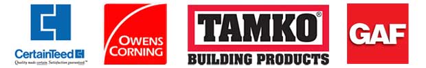 Certainteed, Owens Corning, TAMKO, GAF